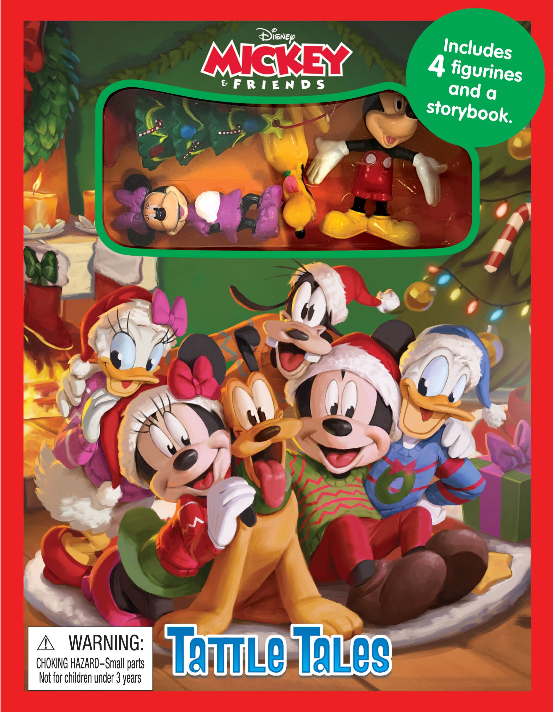 Mickey Christmas, Book With Figurines – Phidal