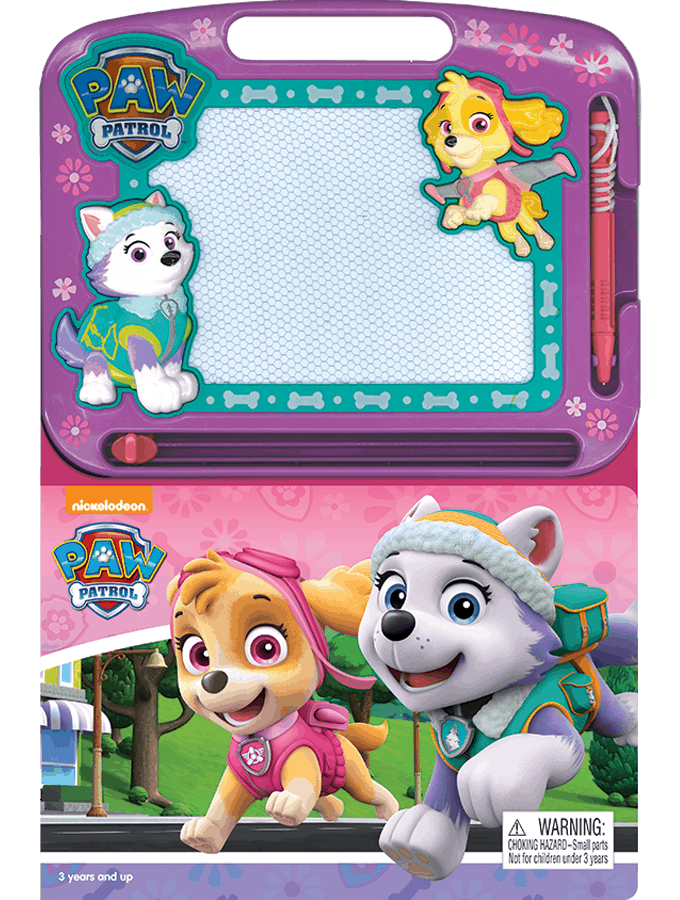 Stor Piatto Per Bambini Paw Patrol – Micro, Con Personaggi Girl Sketch, Licenza Ufficiale, Privo Di BPA