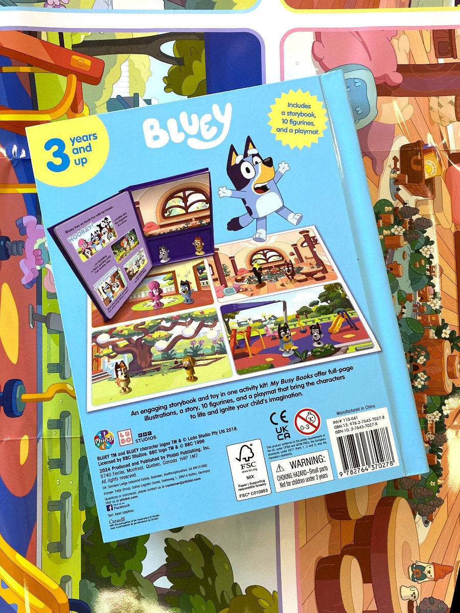Bluey Activity Book, Bluey Story Book, Bluey Figurines Phidal