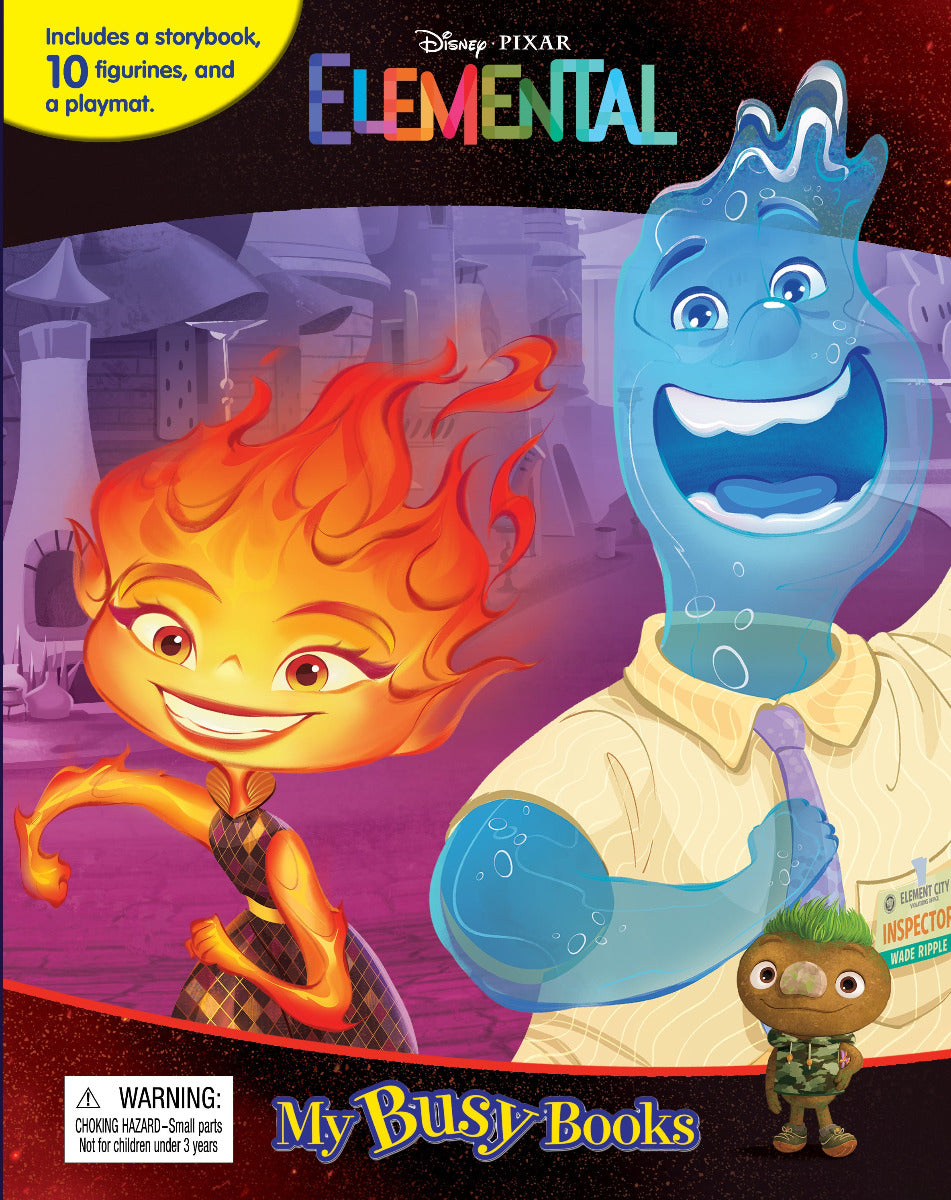 Pixar Elemental, Elemental figurines, Elemental Book – Phidal