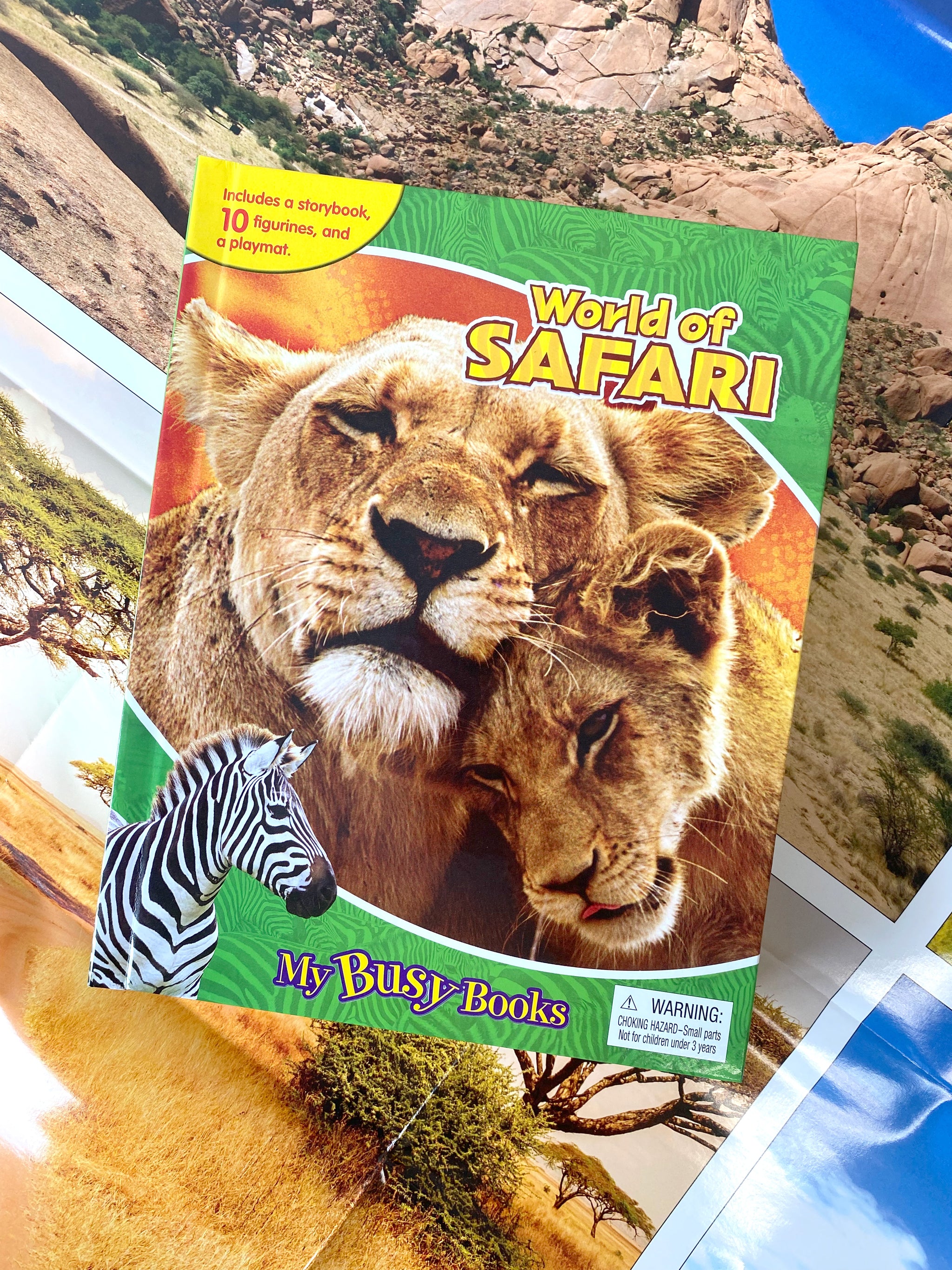 洋書　safari in wildest africa アフリカ　大型本 World of Safari Activity Book, World of Safari Story Book