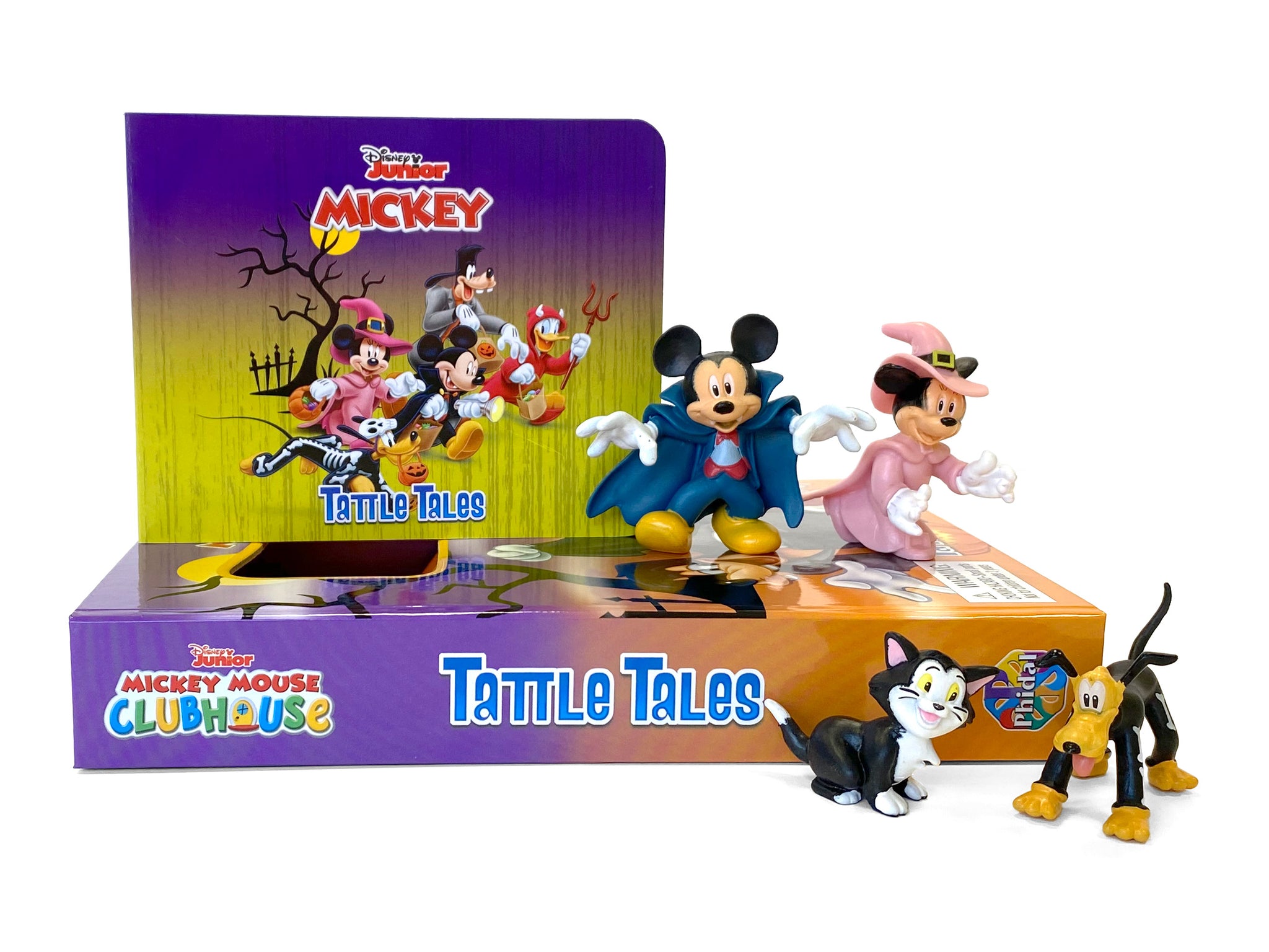 Mickey Halloween, Book With Figurines – Phidal