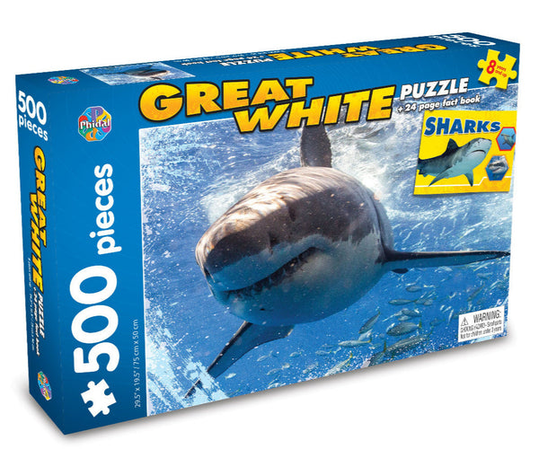 Great White Shark Jigsaw Puzzle, Shark Puzzle – Phidal