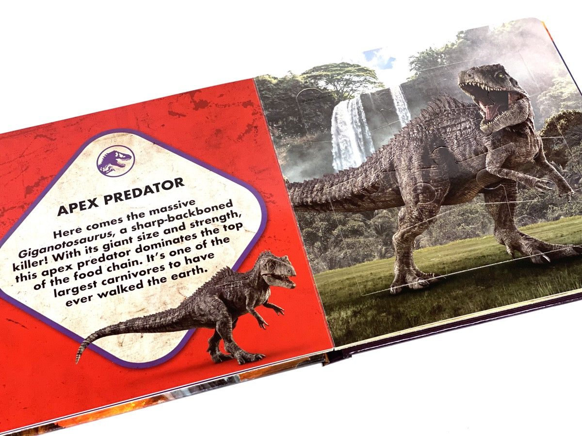 Jurassic World explorers : mon grand livre puzzle