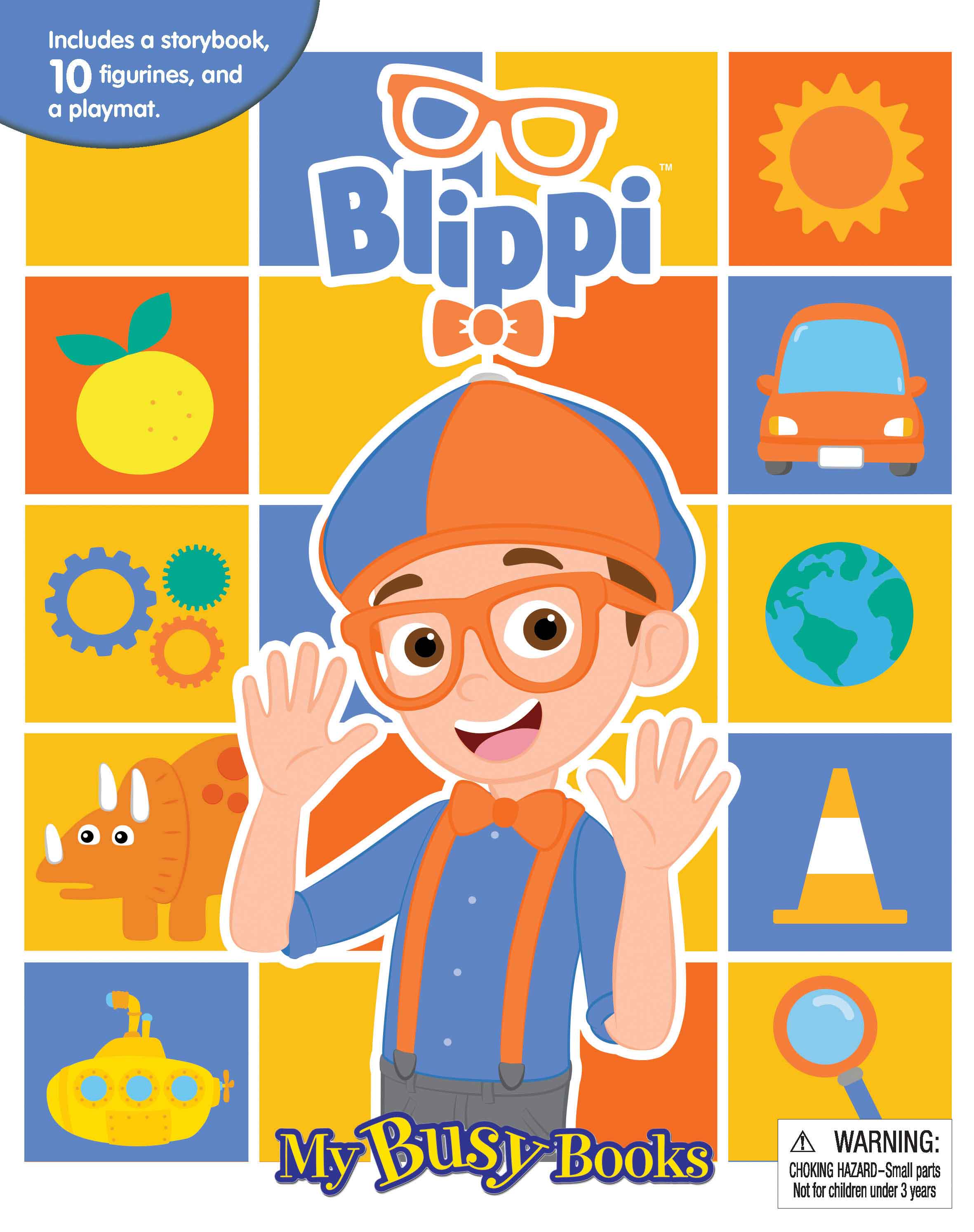 Blippi, Blippi Figurines, Blippi My Busy Book – Phidal