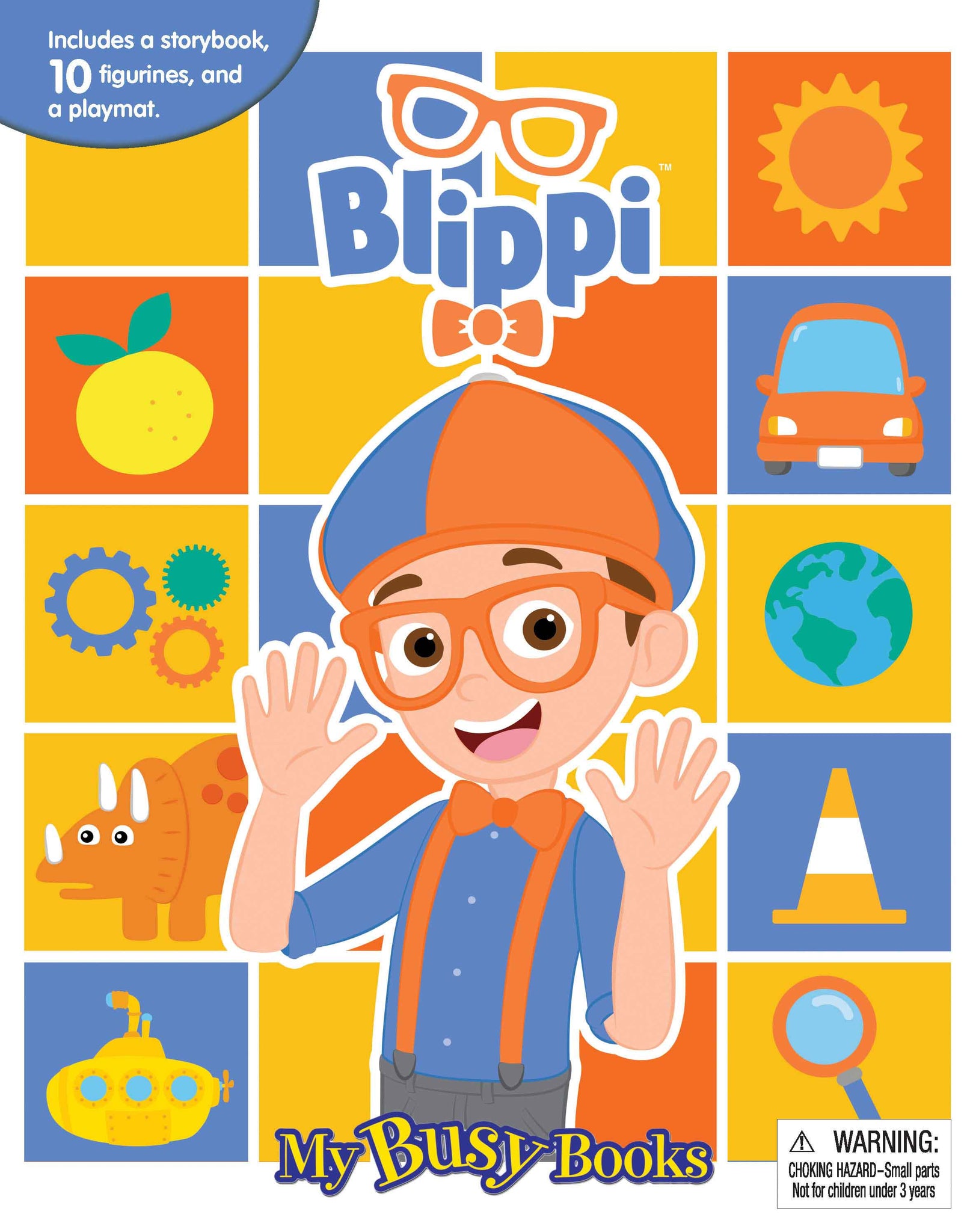 Blippi, Blippi Figurines, Blippi My Busy Book – Phidal