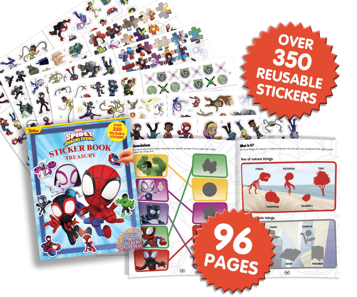 Marvel Spidey And His Amazing Friends Glow In The Dark Sticker Book: With More Than 100 Stickers : DK